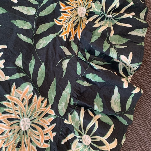 Urban Outfitters Floral Jumpsuit Wide Leg Palazzo Pants Black Green Size S - Picture 10 of 16